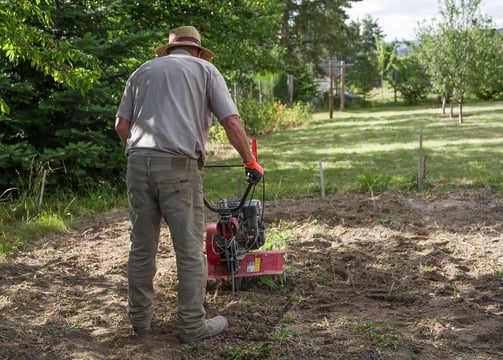 Battery powered garden tools recharged by solar power