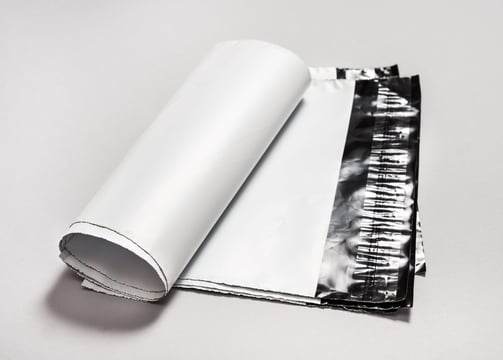 a white courier bag