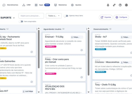 Gerencie tarefas e funil de vendas