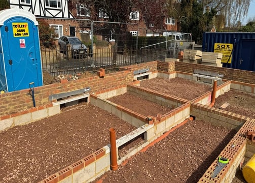 Groundwork contractor completed project in Shepperton, Surrey