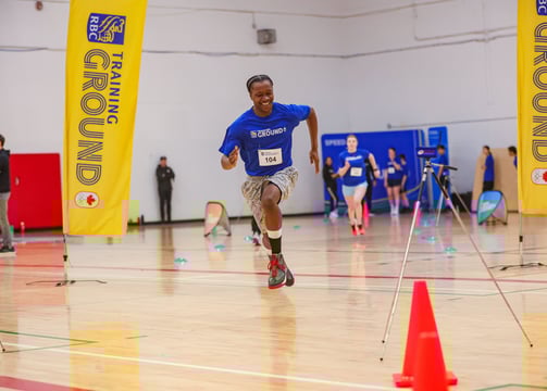 hazema running at the rbc training grounds
