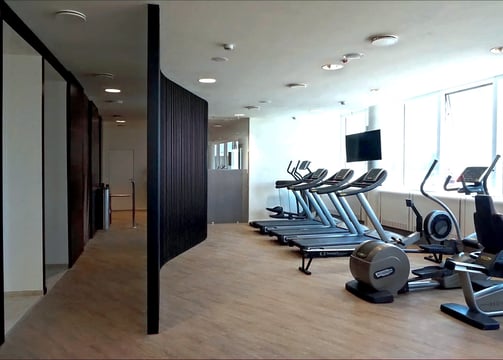 Sala pesi di una palestra ristrutturata - Cagil Costruzioni