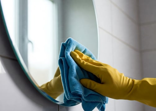 Vyleštění zrcadel a oken