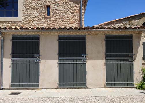 peinture porte extérieur à Puyricard