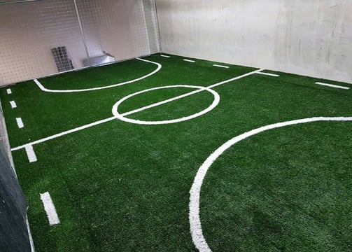 Pasto Sintético en una cancha de futbol de sala en Guadalajara