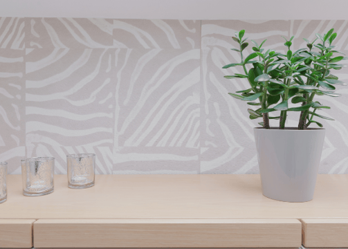 Patterned Glass Splashback