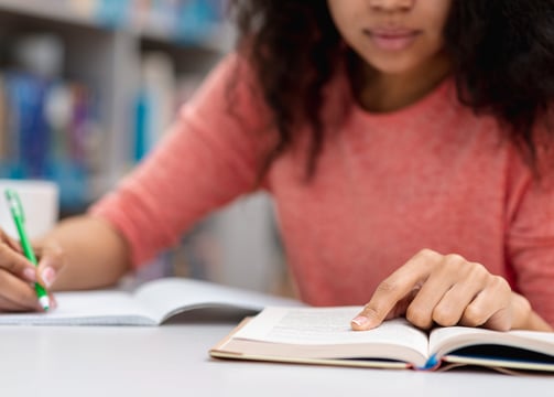 young woman preparing for the GMAT