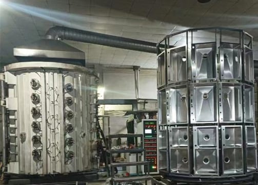 pvd vacuum machine for color coating of the handmade sink