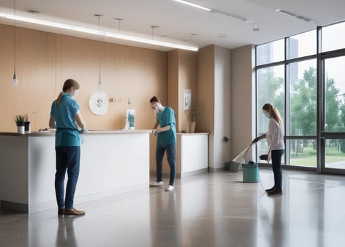 office cleaning.