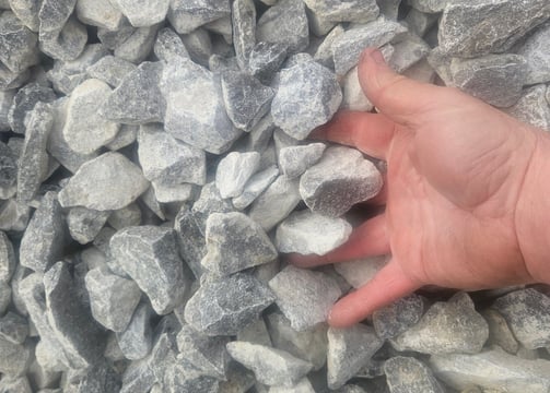 1.5 inch-salt-and-pepper rock