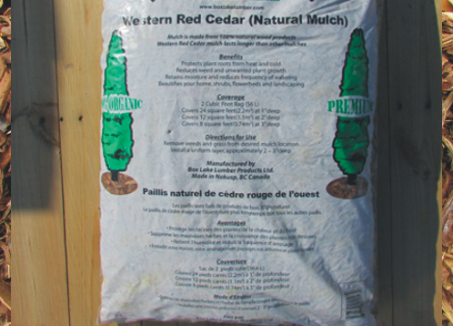 Western Red Cedar Mulch Bags