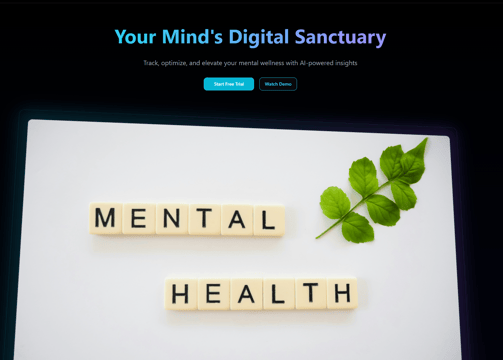 a person holding a piece of wood blocks with the words mental mental health