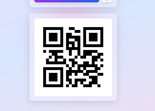 a qr code coder on a phone