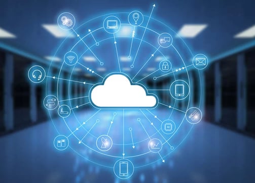 un cloud avec des applications autour