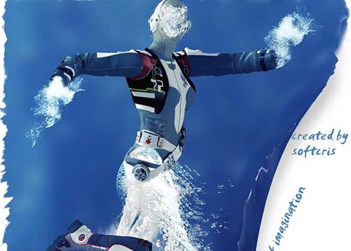 Água dentro de mim.