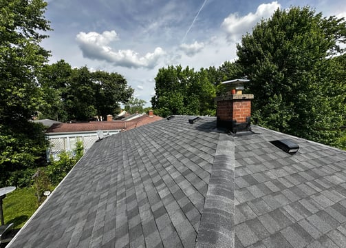 newly installed roof