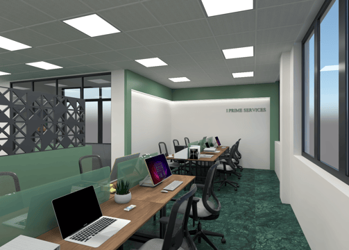 Office interior design down by architect and interior designer niyanta gupta in gurgaon