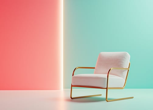 Ai Generated Minimalistic Design of a sofa