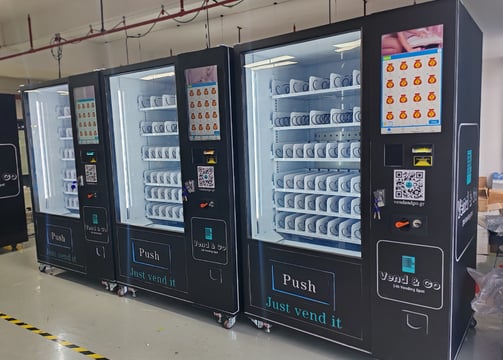 Vend and go with touch screen