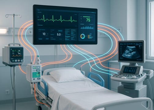Intégration des matériels médicaux pour une meilleure communication.