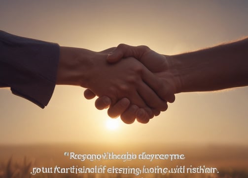 a couple holding hands with a quote about love