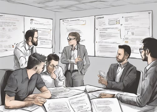 Scrum, sposób wykonywania pracy w zespole, realizuje projekt podzielony na małe zadania.