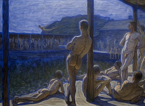 Eugène Jansson, The Navy Bathhouse (1907)