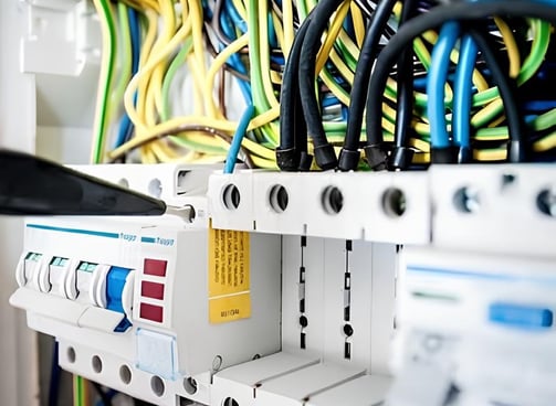 painel elétrico com serviços de terceirização de manutenção