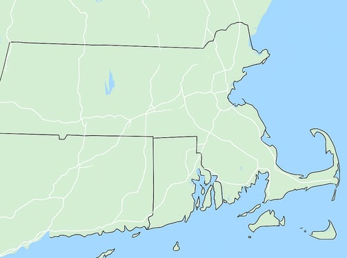 map of new england