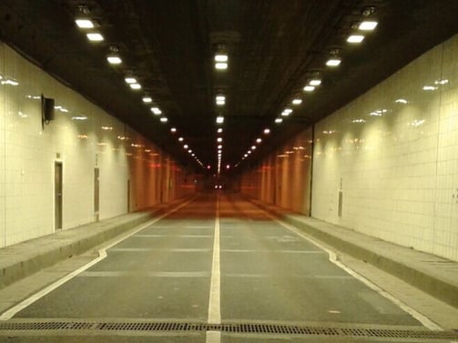 LED Tunnel lights for underground passages