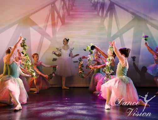 a group of dancers performing in a dance