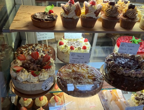 Not my baked goods, but a photo I took at a bakery in Ireland