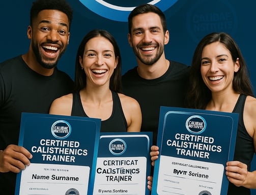 Students Certified from CALIBAF INSTITUE as Certified Calisthenics Trainer