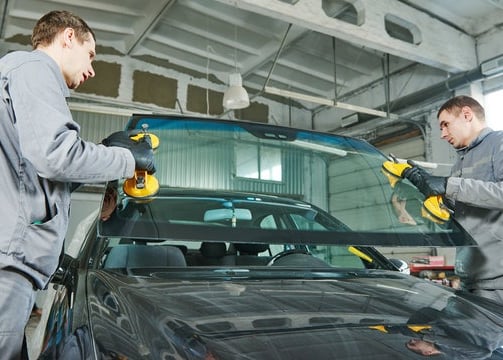 Certified auto glass technician