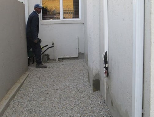 Specialized aggregate layering for Damp proofing, Honeydew, Johannesburg