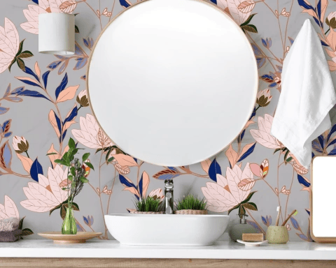 Vinilo empapelado toilette