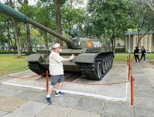 The Pirate holds back the tanks in Vietnam