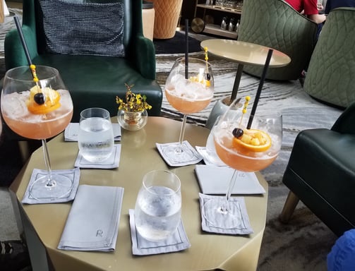 Three Mai Tai's at Marina Bay Sands Hotel in Singapore