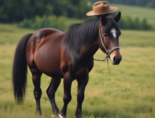 brown horse during winter season