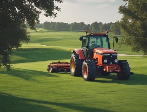 Two workers wearing orange safety vests are engaged in street maintenance or construction work. The area is surrounded by red pillars, and there is a number 15 speed limit sign nearby. A partially completed brick pavement and a shop entrance with glass doors can be seen in the background. Gold Buddha statues are displayed in the window of the shop.