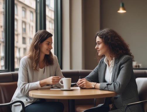 A storefront featuring services like money transfer, cheque cashing, and bureau de change. The awning prominently displays 'International Money Transfer' and various notices and advertisements are visible around the entrance. Adjacent to the entrance, fresh produce from a fruit vendor can be seen. The overall setting suggests a busy street, likely in an urban area.