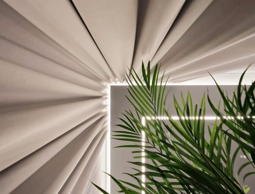 Užuolaidos su augalu