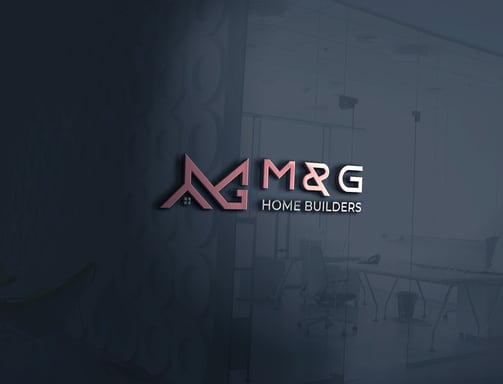 a home builder logo on a wall