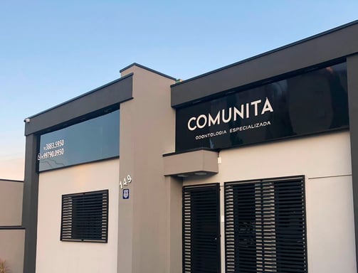 Fachada da Clínica Comunità