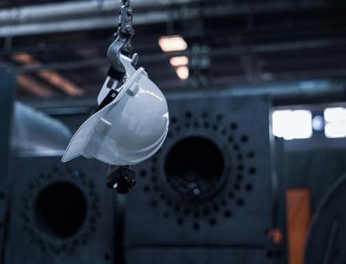 a hard helmet after work