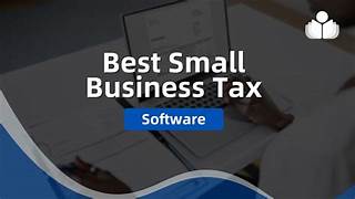 a dark background that says best small business tax software