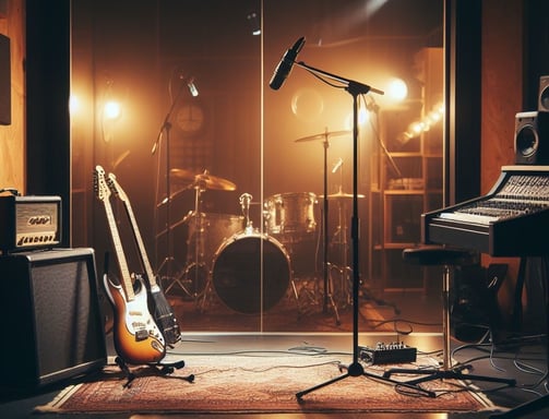Image of a music recording studio