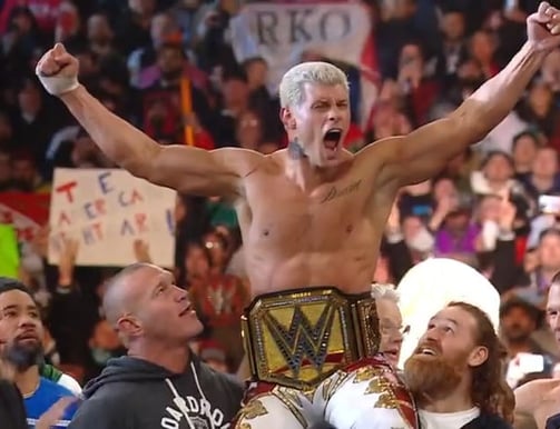 Undisputed WWE Champion Cody Rhodes