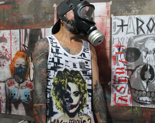 Grafite de Caveira em Paredes de São Paulo
