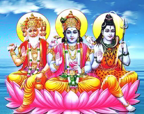 Trimurti: Brahma, Vishnu, Shiva